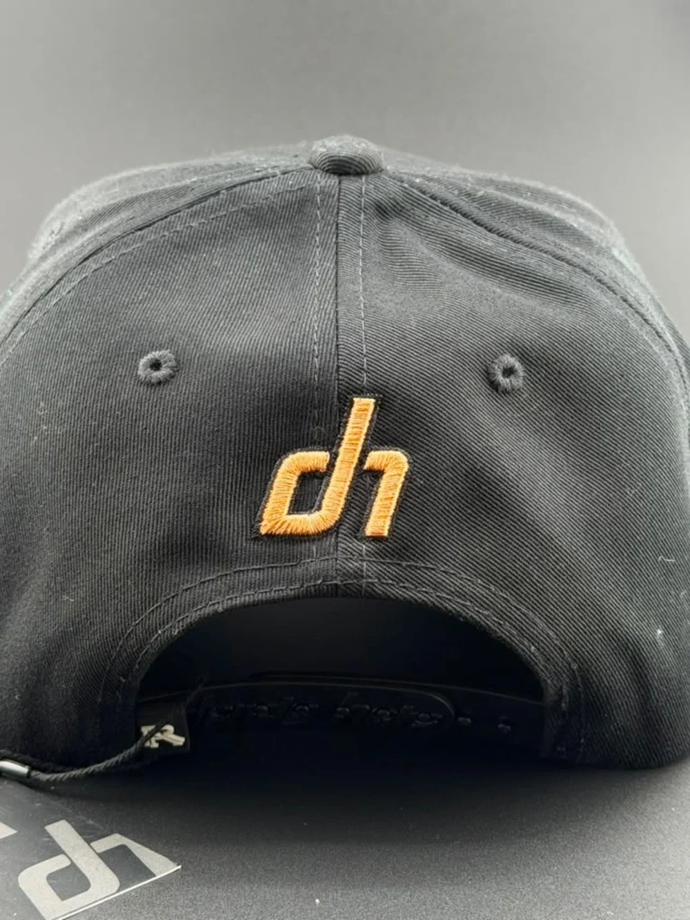 Black Embroidered Jesus Snapback Hat with Red Accent